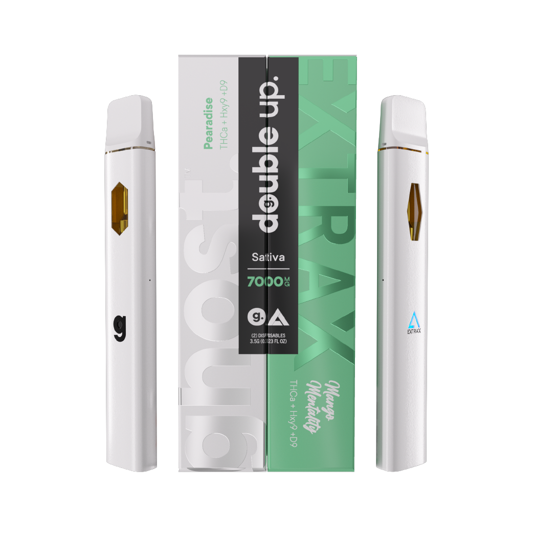 Ghost x Extrax Double Up Pearadise & Mango Mentality 7g Disposable ...